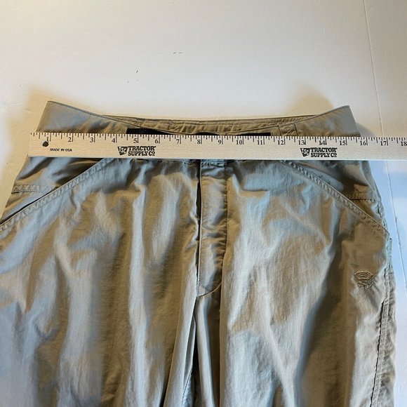 Mountain Hard Wear Pants Women Size 10 Nylon Tan Hiking - Picture 10 of 11